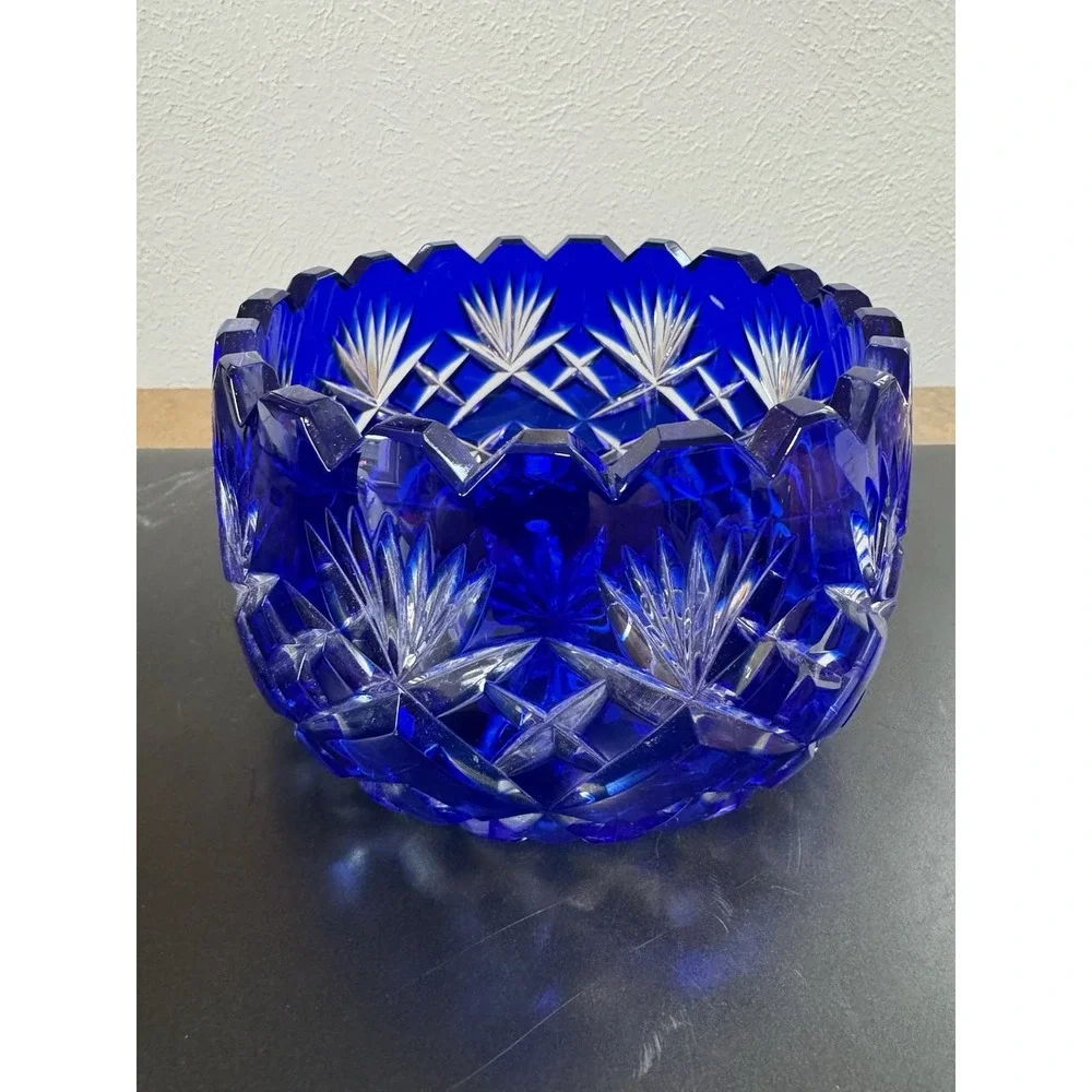 Cobalt Blue Crystal Bowl 5